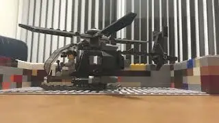 Attack helicopter landing
