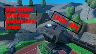 Solo Fallen With Gatling Gun (TDS) | Roblox