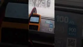 Проверка остаточного пускового тока аккумулятора EXIDE 100Ah