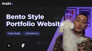Bento Style Portfolio Website with Next.js 13 and Tailwind