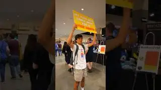 Will people dance for a free Lego minifigure? 