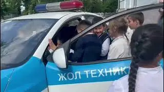 "№21 НОМ " КММ қабырғасында полицейлер оқушылармен кездесті.