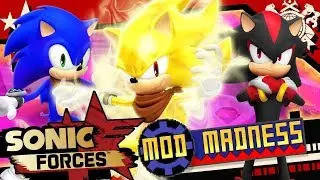 Sonic Forces (PC 4K 60FPS) SUPER SONIC Boom & Boom Shadow - Mod Madness