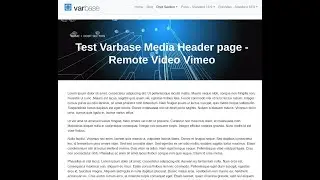 Test Varbase Media Header page   Remote Video Vimeo   sizes