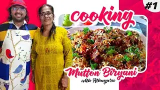 COOKING MUTTON BIRYANI WITH ATHAGARU | USA STYLE | WELCOME TO RELANGI MAWA KITCHEN | VLOG #1