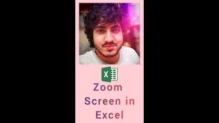 Zoom Screen in excel | Excel Shorts | Excel with Mukul