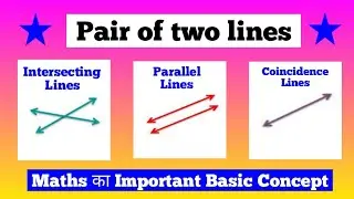 Pair of lines :- Parallel, Interesting and Coincidence Lines