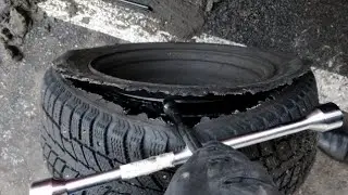 ПОТЕРЯЛ ДВА КОЛЕСА по дороге в Москву