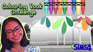 Trying out the Colouring Book Challenge in The Sims 4!!