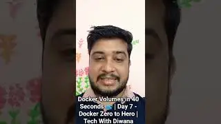 Docker Volumes in 40 Seconds 🐳 | Day 7 - Docker Zero to Hero | Tech With Diwana
