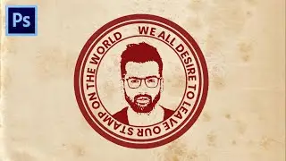 How to create own Rubber Stamp in Photoshop CC | Rubber Stamp Effect | Look of a Rubber Stamp Logo