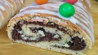 Krucho-drożdżowy makowiec