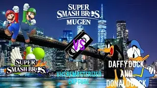 SSBM Super Better Yoshi and Super Better Mario VS Donald Duck and Daffy Duck (REMASTERIZED) [VHS]