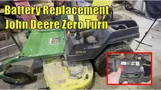 John Deere Zero Turn Battery Replacement ZTrak Z525 Z535 and others.