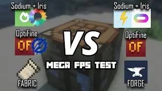 Minecraft 1.18.2 Iris Shaders & Sodium VS OptiFine (Fabric VS Forge) FPS 2022