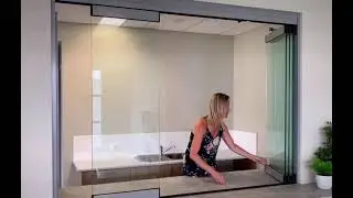 Clear Edge Frameless Servery - Open Close Servery From Outside