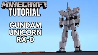 MINECRAFT : How To Build Gundam Unicorn RX-0 ユニコーン ガンダム