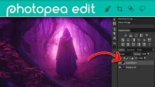 Editing in Photopea [002] - Free Plug-in, Glow Effect