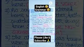 English Grammar / Do  As Directed 