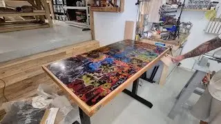 USING A GRINDER TO MAKE ARTY TABLE !