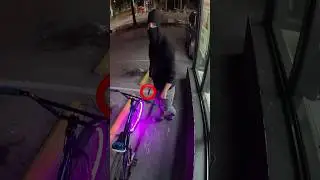He stabbed my front wheel!😡🔪