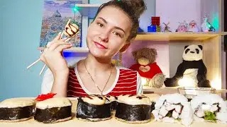 МУКБАНГ / РОЛЛЫ / ДРАКА ДЕВУШКИ И ПАРНЯ В МЕТРО