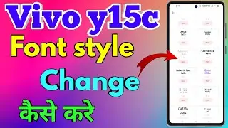 How To Change Font Style Vivo Y15c | How To Download Font Style Vivo Y15c