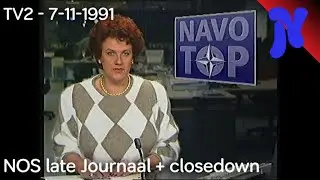 NOS late Journaal (+ closedown TV2) (7-11-1991)