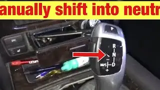 How To Manually Shift A BMW Into Neutral With An Electronic Shifter