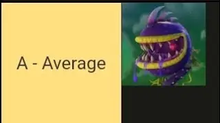 All chompers in Garden warfare Tier list (In my opinion)