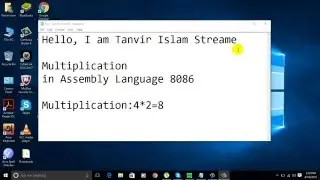 Multiplication Assembly Language 8086