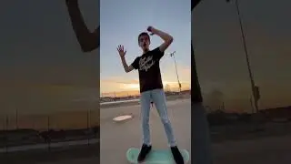 This was his FIRST tre flip! 