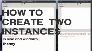 How to create two or more instances in thonny or any other app | Mac | windows