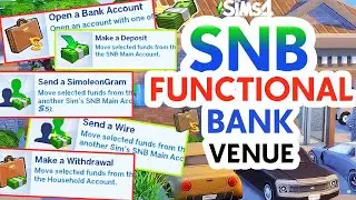 MOST REALISTIC & FUNCTIONAL BANK 💵💰 | SNB BILLS MOD | LOANS & MORE! // The Sims 4 Must Have Mods!