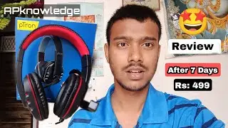 pTron Soundster Arcade Wired Over Ear Headphone Review After 7 Days | Under 499rs 🔥🔥