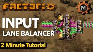 Factorio Tutorial: The Input Lane Balancer (Solving the Uneven Draw) | Nugget #9