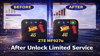 JAZZ Super 4G MF927u After Unlock Network Issue Fix | No Service / Limited Service Solution