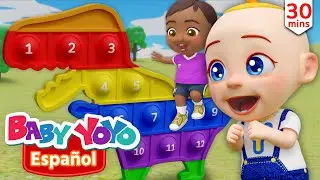 Learn Number with Dino Pop It | Learn Number and Color | more Nursery rhymes | Baby yoyo