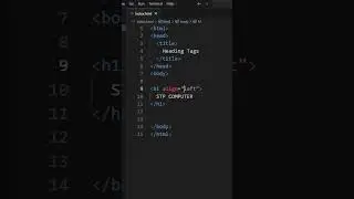 Align Attribute in HTML #html #htmltutorial #viral #trending