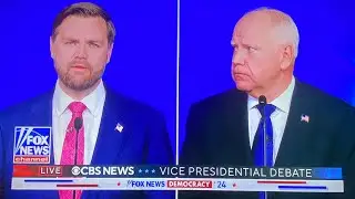 VP DEBATE JD Vance VS Tim Walz commercial free
