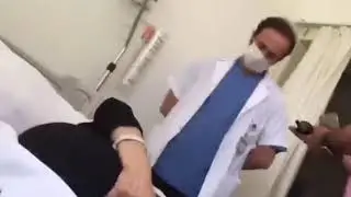 Ameliyat olan kadın, Doktora soru sorması üzerine yaşananlar.