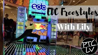 Lily Kate Freestyles at EDC Red Bull Event