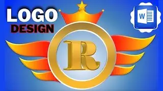 Microsoft Word R logo Design Tutorial | How to create a logo design in Microsoft Word