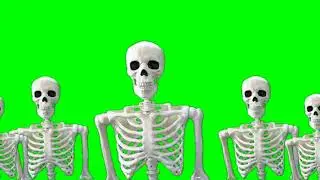 Scary Ghost Skeletons - Free Horror Green Screen Effect