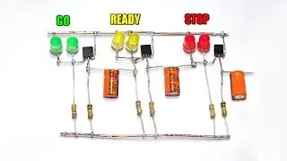 How To Make Automatic Traffic Signal Light School Project