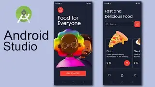 Food App Modern Design Splash Screen in Android Studio Tutorial 2020
