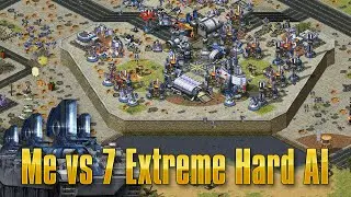 Red Alert 2 Yuri's Revenge - Me vs 7 Extreme Hard AI