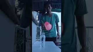 TrickShot! cup flip and stand the bottle #Shorts