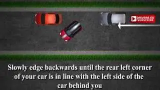 Parallel parking, method 1(right-hand traffic). Tutorial, how to.