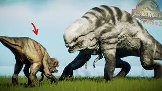 HE SUBIDO DEMASIADO EL ATAQUE del DISTORTUS REX... y no me creo el final Jurassic World Evolution 2
